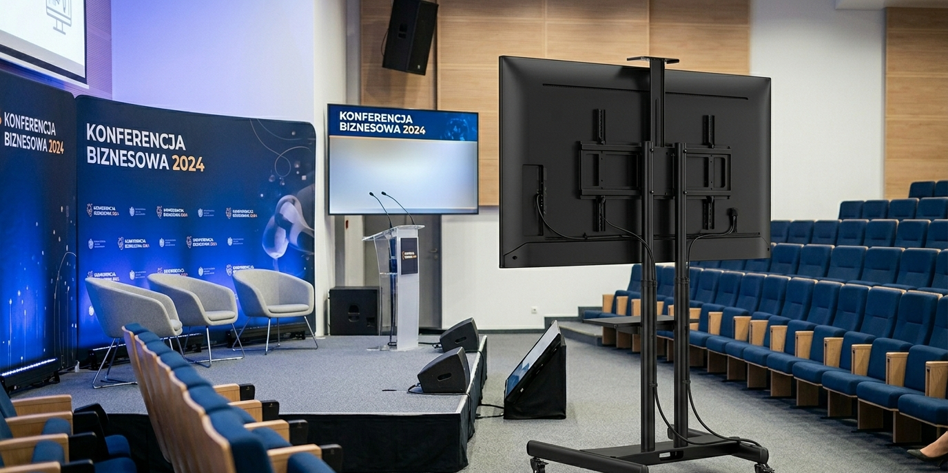 Jak dobrać odpowiedni rozmiar ekranu do sali konferencyjnej?